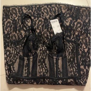 Brand new w tags! URBAN OUTFITTERS. black lace corset dress.